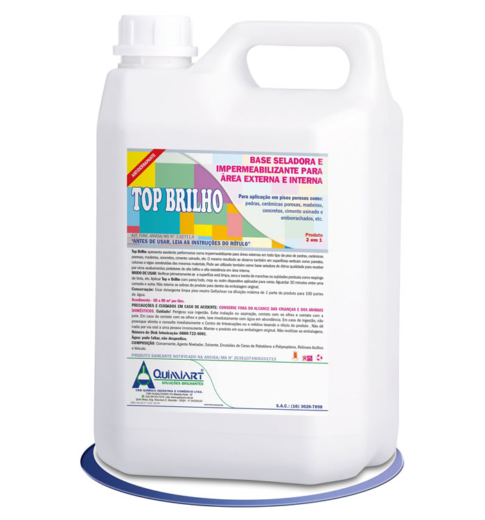 TOPBRILHO Sela Impermeabiliza 1L ou 5L - Quimiart